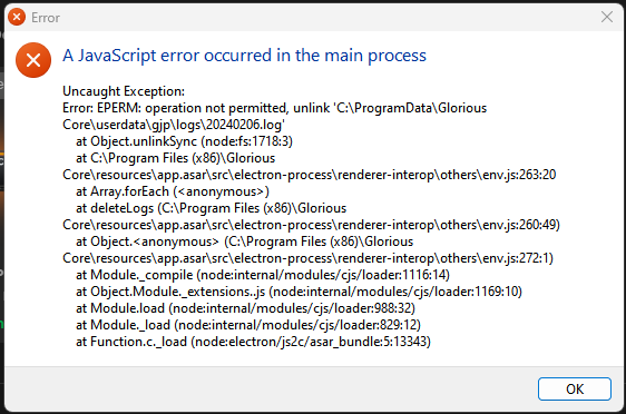 Glorious Java Error Screenshot 2024-02-23 115115